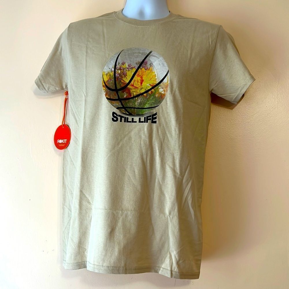 ROKIT Still Life Basketball Tshirt Sz S
